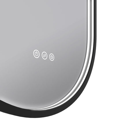 Euro Mirror KÄPSEL Pill Mirror - 500mm x 1000mm - Various Frame Colours