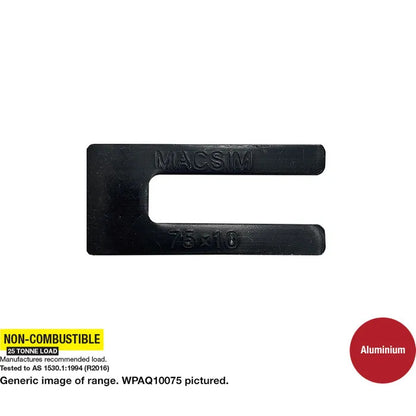 Aluminium Window Packers Fire Resistant - Thickness x Length in Various Box Quantities