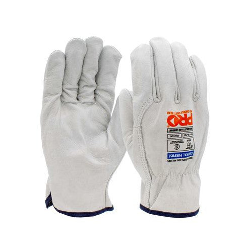 Pro Choice Riggamate Natural Cowgrain Gloves 12 Pairs - 6 Size Options