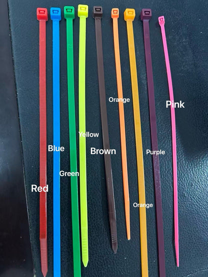 Nylon Cable Ties Coloured 3.6mm x 150mm - Box of 20,000