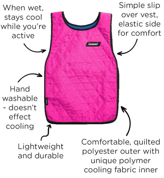 Thorzt Evaporative Cooling Slip Over Vest - Various Colour Options