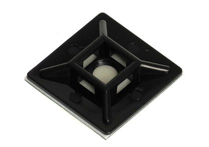 Nylon Cable Tie Mount Black 20mm - pack of 100