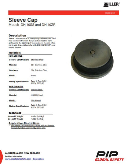 Miller DuraHoist Mount Sleeves, Parts and Accessories