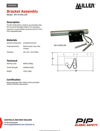 Miller DuraHoist Mount Sleeves, Parts and Accessories