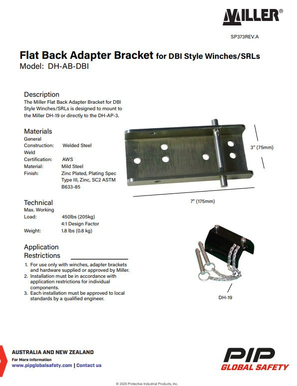 Miller DuraHoist Mount Sleeves, Parts and Accessories