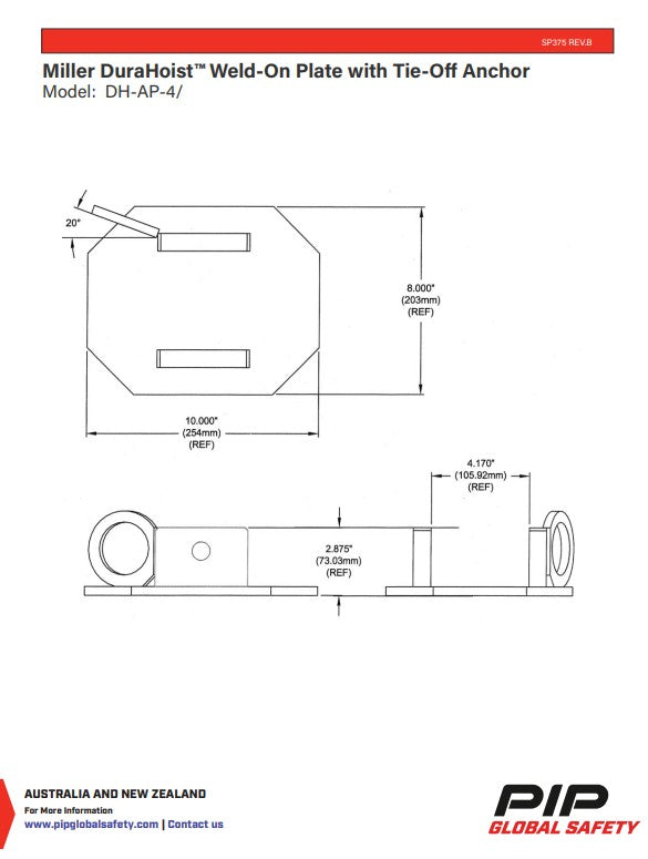 Miller DuraHoist Mount Sleeves, Parts and Accessories