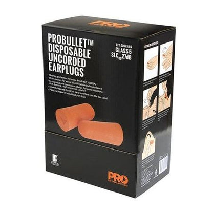 Pro Choice ProBullet Disposable Corded and Uncorded Earplugs - Various Pack Quantities