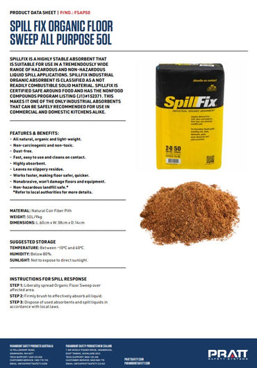 Pratt Organic All Purpose Floor Sweep - 9Kg