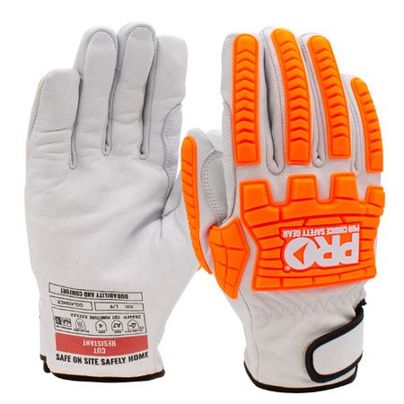 Pro Choice Goat Grain Leather Cut F Impact Rigger Gloves - 1 Pair in 6 Size Options