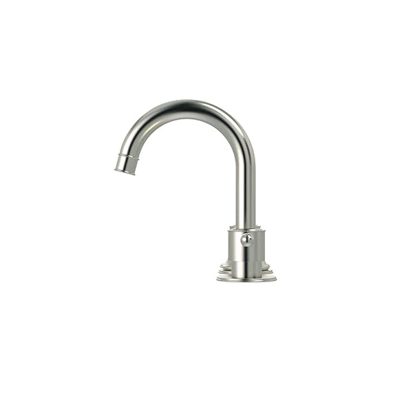Meir Harrington Brushed Nickel Three Hole Basin Set with Lever Handle