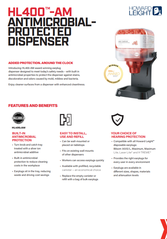 Howard Leight Uncorded Earplug Dispensers & Canisters