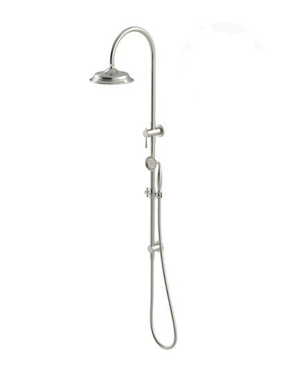 Meir Harrington Brushed Nickel Combination Shower Rail Set