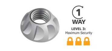 Kinmar Security Permanent Nut Box of 100 - in Various Materials and Metric Sizes
