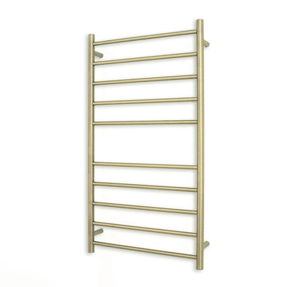 Radiant Heated Towel Rail (RTR02) 600mm x 1100mm 10 Round Bars - Multiple Colour Finishes