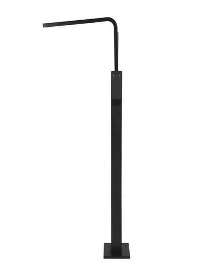 Meir Matte Black Square Freestanding Bath Spout and Hand Shower