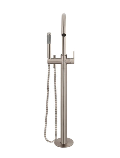 Meir Round Free Standing Bath Spout and Hand Shower Paddle Handle - Various Colour Finishes