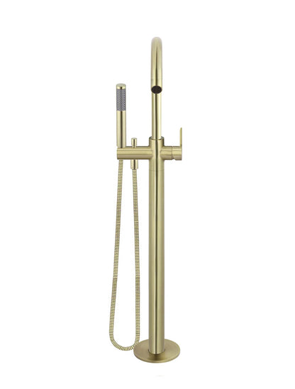 Meir Round Free Standing Bath Spout and Hand Shower Paddle Handle - Various Colour Finishes
