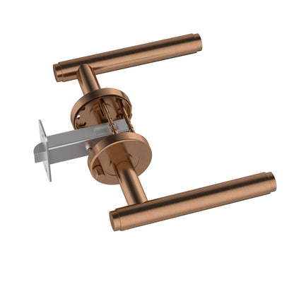 Meir Oppen Brushed Privacy Lever Door Handles - various colour finishes