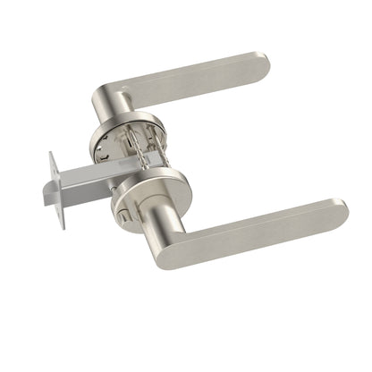 Meir Curvae Flat Privacy Lever Door Handles - various colour finishes
