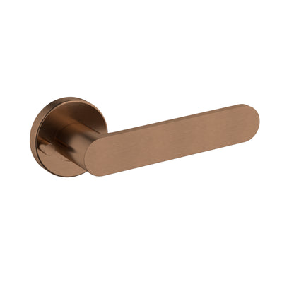 Meir Curvae Flat Privacy Lever Door Handles - various colour finishes