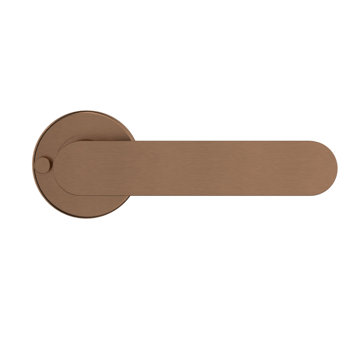Meir Curvae Flat Privacy Lever Door Handles - various colour finishes