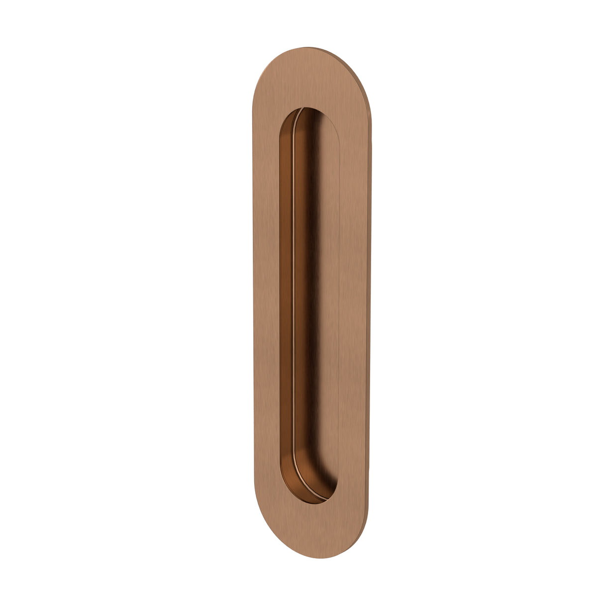 Meir Curvae Oval Flush Passage Pull Handle - various colour finishes