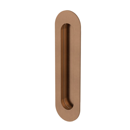 Meir Curvae Oval Flush Passage Pull Handle - various colour finishes