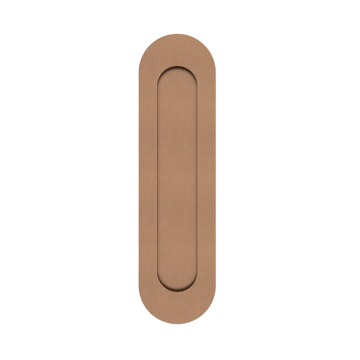 Meir Curvae Oval Flush Passage Pull Handle - various colour finishes