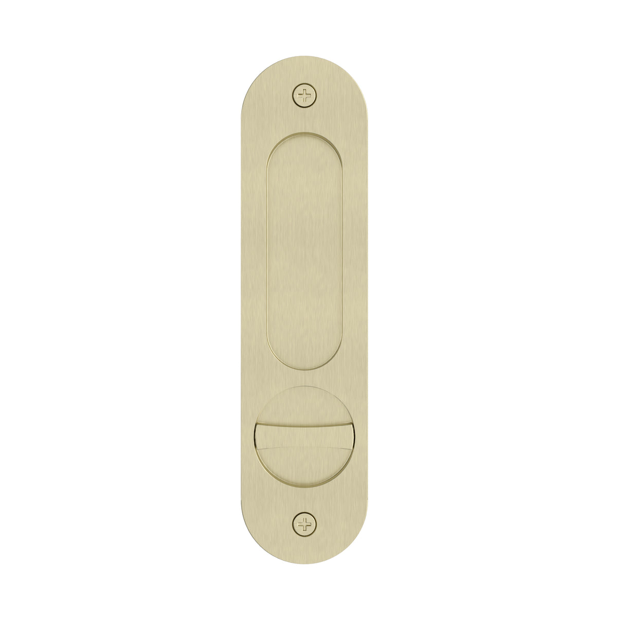 Meir Curvae Oval Flush Privacy Pull Handle - various colour finishes
