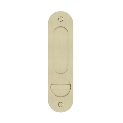 Meir Curvae Oval Flush Privacy Pull Handle - various colour finishes