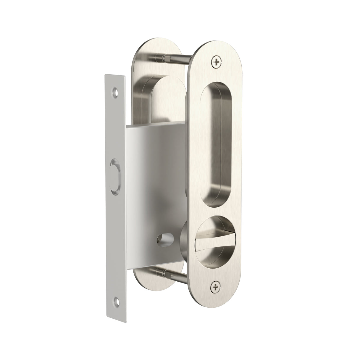 Meir Curvae Oval Flush Privacy Pull Handle - various colour finishes