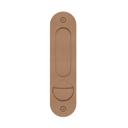 Meir Curvae Oval Flush Privacy Pull Handle - various colour finishes