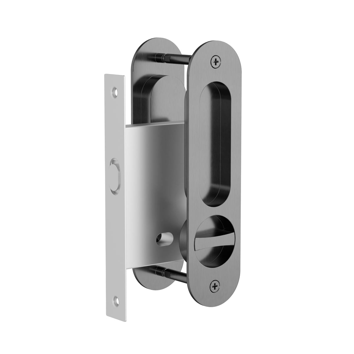 Meir Curvae Oval Flush Privacy Pull Handle - various colour finishes