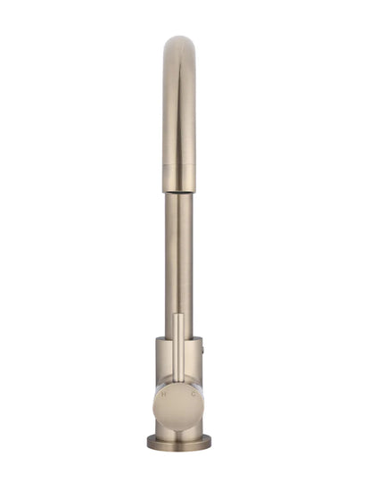 Meir Round Gooseneck Kitchen Mixer Tap - Various Colour Finishes
