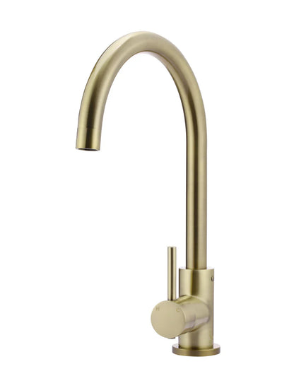 Meir Round Gooseneck Kitchen Mixer Tap - Various Colour Finishes