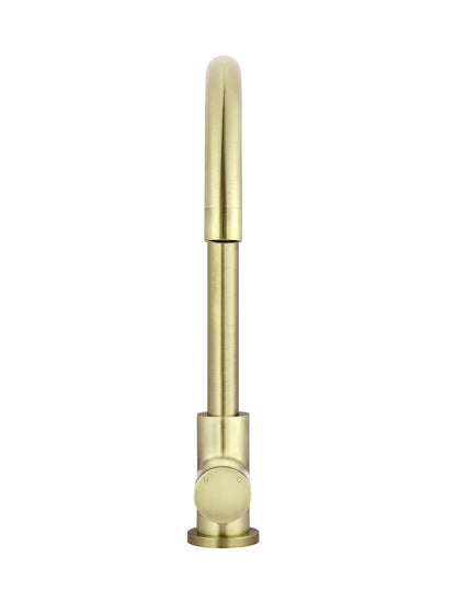 Meir Round Gooseneck Kitchen Mixer Tap - Various Colour Finishes