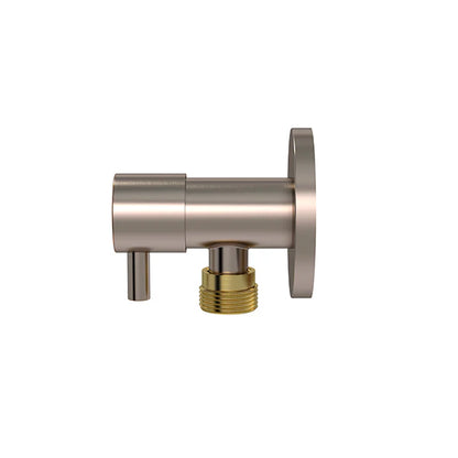 Meir Round Mini Stop Cistern Tap with or without Backplate - Various Colour Finishes