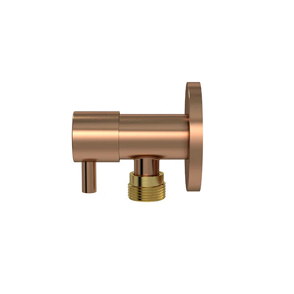 Meir Round Mini Stop Cistern Tap with or without Backplate - Various Colour Finishes