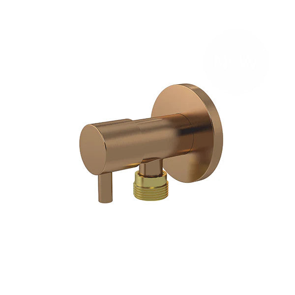 Meir Round Mini Stop Cistern Tap with or without Backplate - Various Colour Finishes