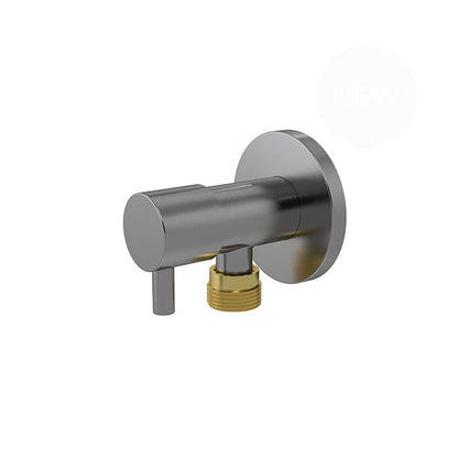 Meir Round Mini Stop Cistern Tap with or without Backplate - Various Colour Finishes