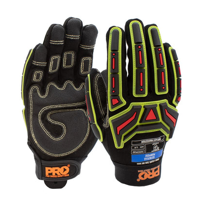 MaxiTek Professional Impact Gloves - 1 Pair in 4 Size Options