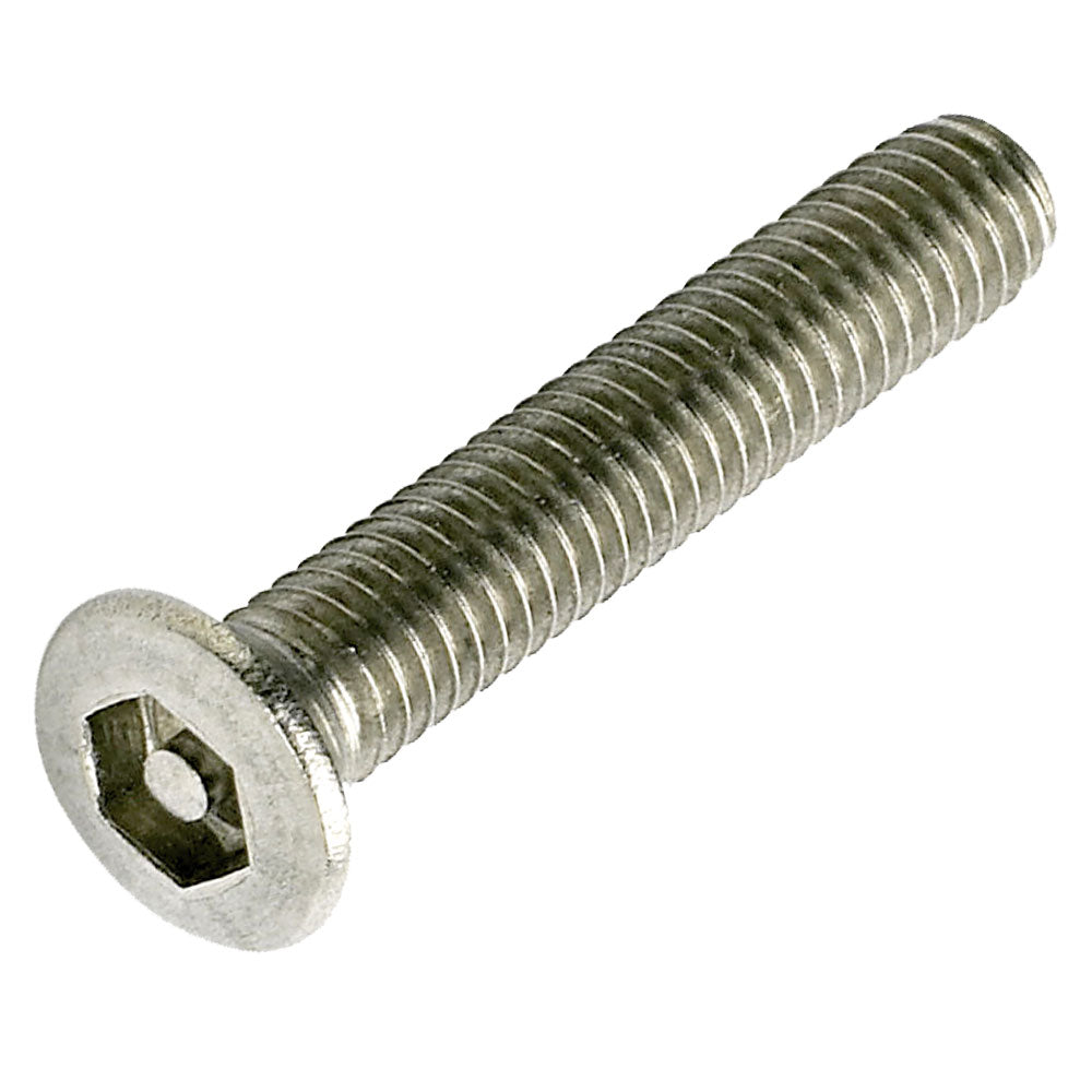 Pin Hex Countersunk Raised Head 304 Stainlesss Steel Machine Screw M3.5 Box of 100 - Various Lengths