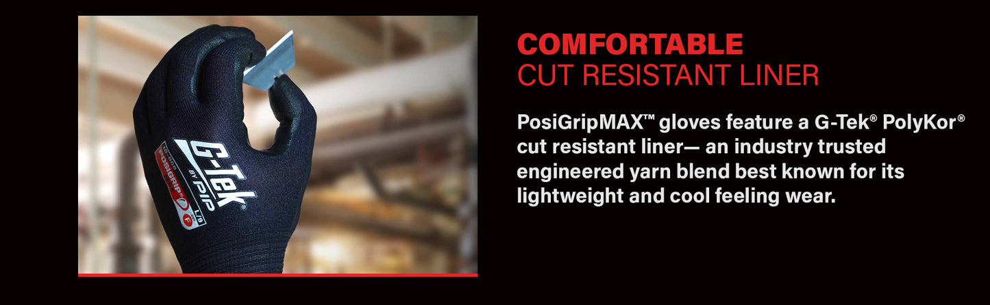 G-Tek Posigripmax Cut F Gloves - 1, 6 or 12 Pairs in 7 Size Options