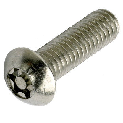 Resytork Button Head 304 Stainless Steel Machine Screw Box of 100 - Various Metric Sizes
