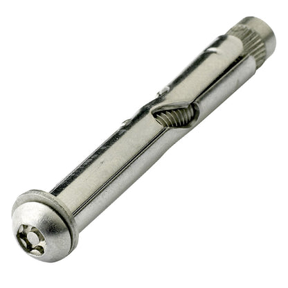 Resytork Button Head Removable 304 Stainless Steel Sleeve Anchor Box of 100 - in Various Lengths