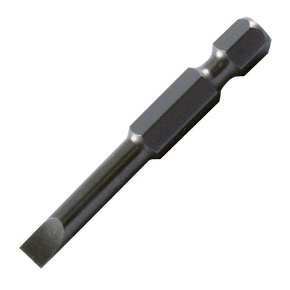 Prolok 1/4" Hex Slotted Drive Insert Bit Pack of 10 - in 3 Drive Sizes