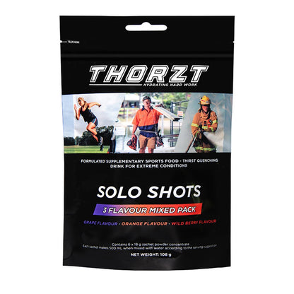 Thorzt Low Sugar Solo Shots  - Mixed Flavours 6 Sachets