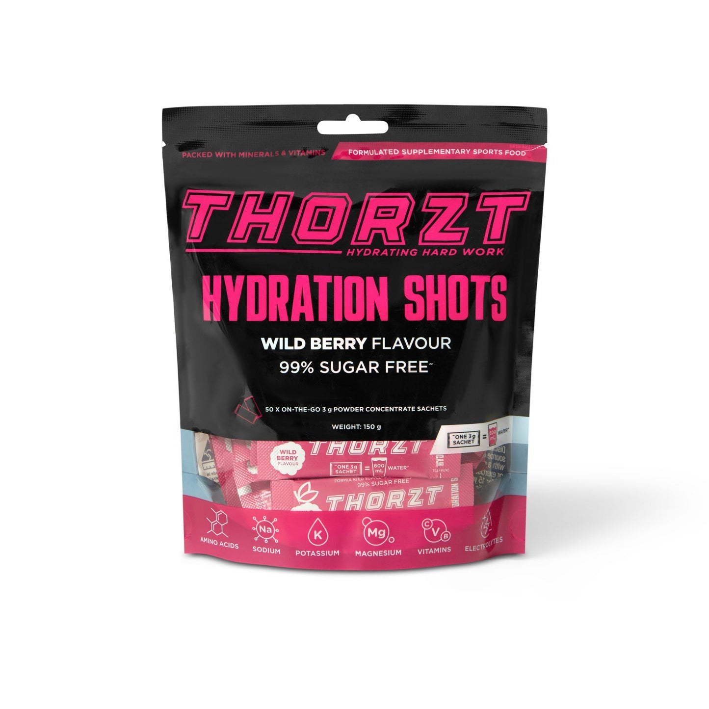 Thorzt 99% Sugar Free Electrolyte Solo Shot Hydration Sachet