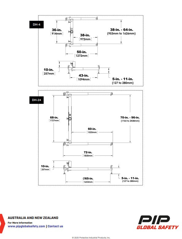 Miller DuraHoist Masts, Extensions, Posts and Bases