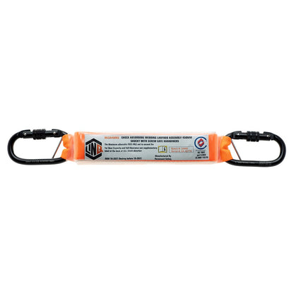 Linq Shock Absorbing 450Mm Assembly With Perm Attached Karabiners Screw Gate